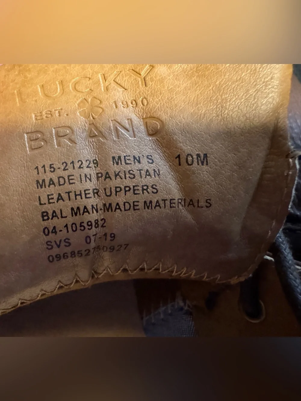 Lucky Brand staple chukka